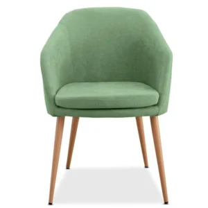 mobiliario-contract-sillon lart metal tapizado tejido linen verde claro 2